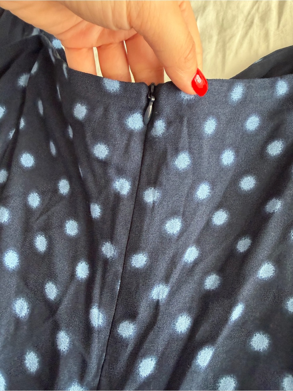 NWT Reformation Valencio Polka Dot Mini Dress - Picture 9 of 11